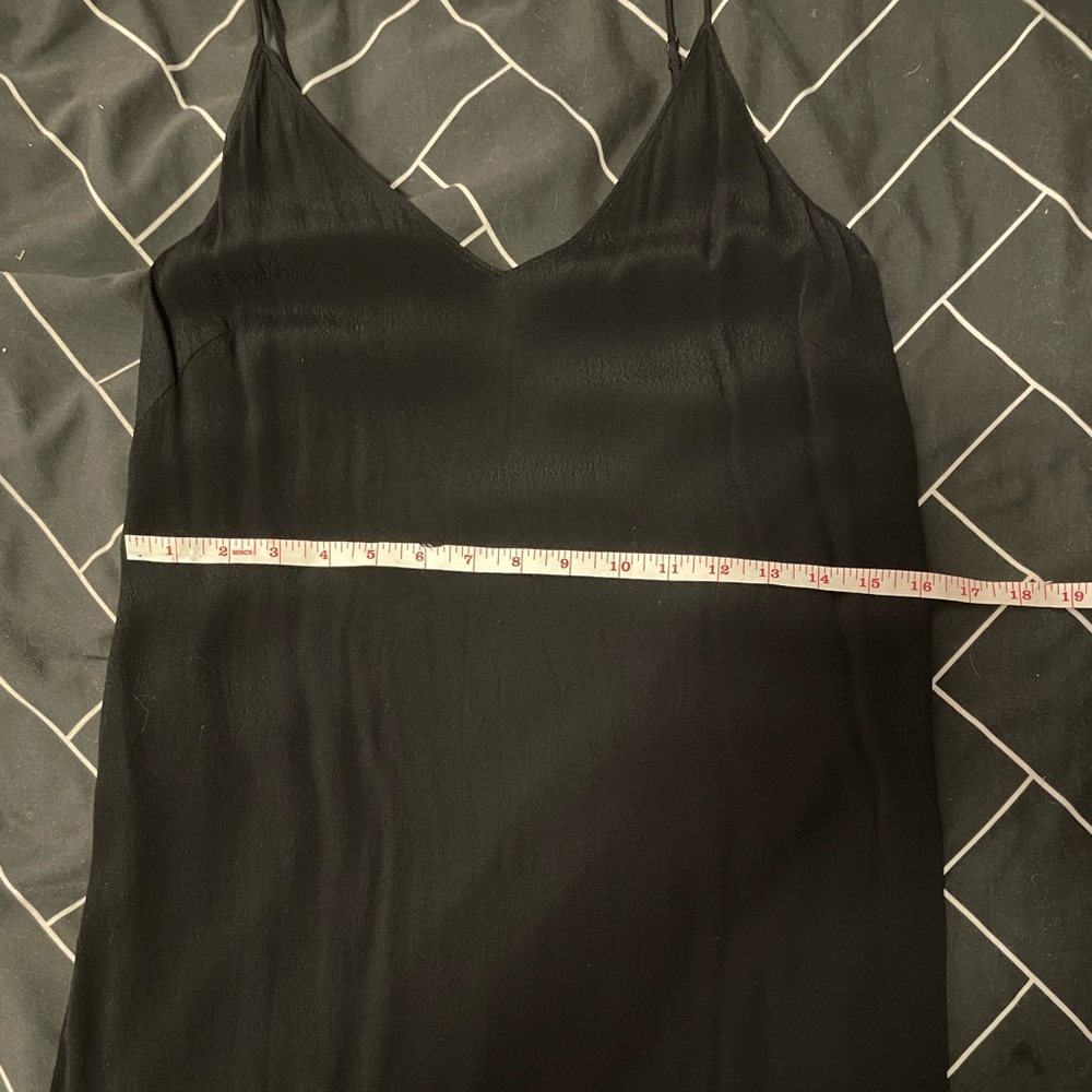 Wilfred black slip dress